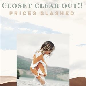 Closet clear out!! Prices slashed!